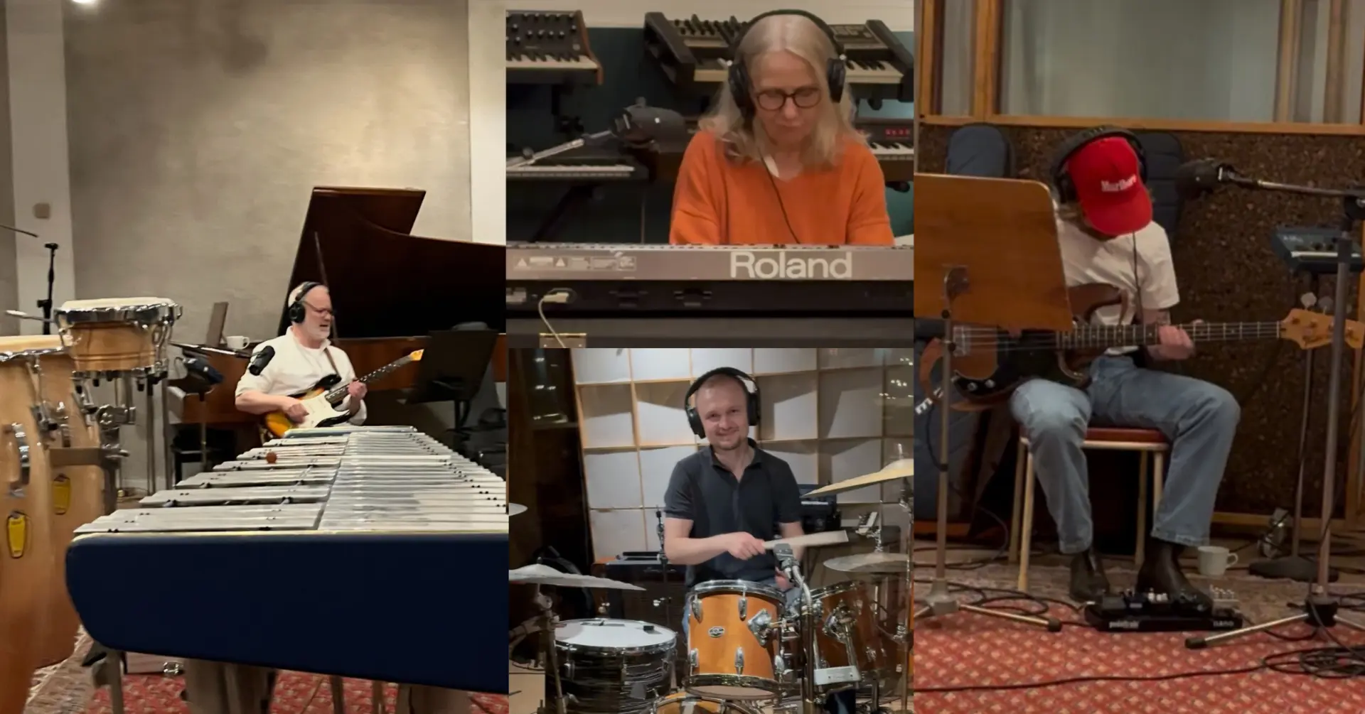 MÄRLA playing together in the studio